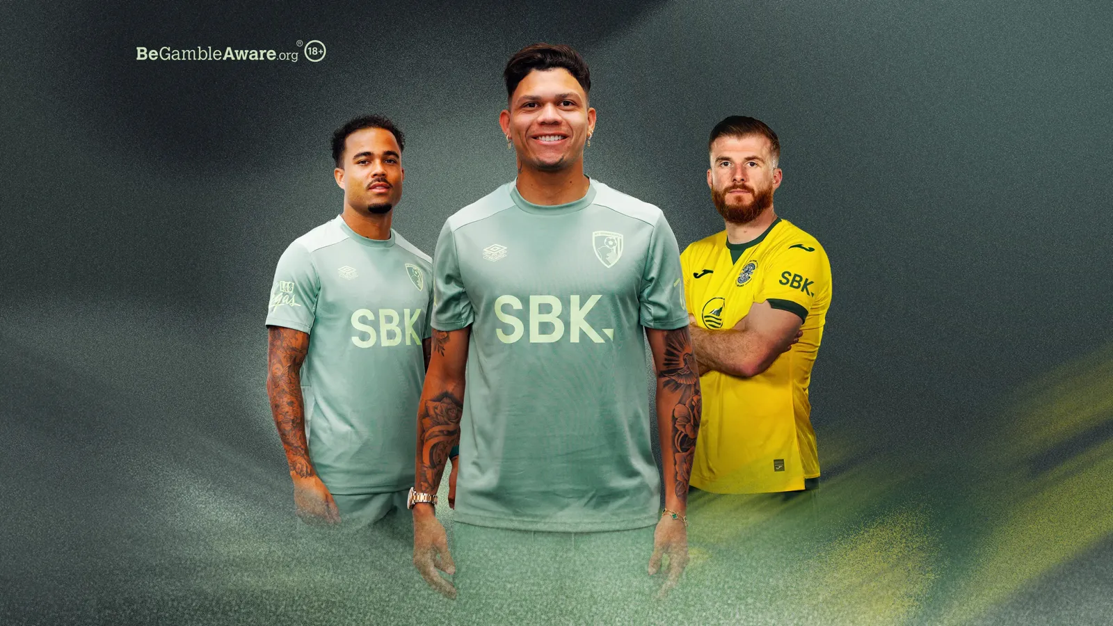 AFC Bournemouth players wearing SBK-branded training wear